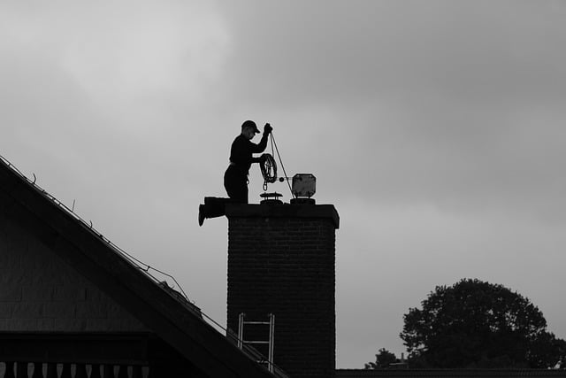 Schoorsteenveger in Westland